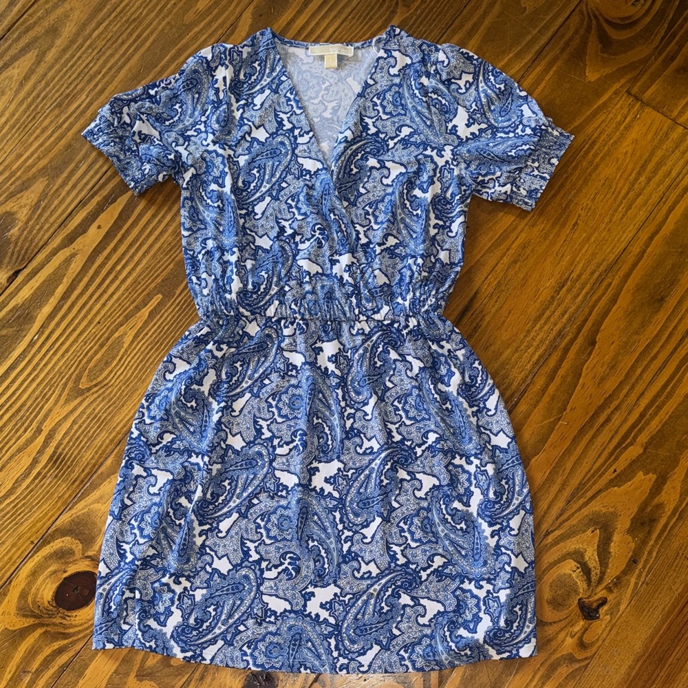 Blue Paisley Women's Dress